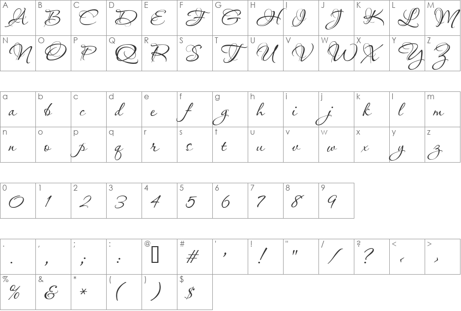 PassionsConflictROB font character map preview