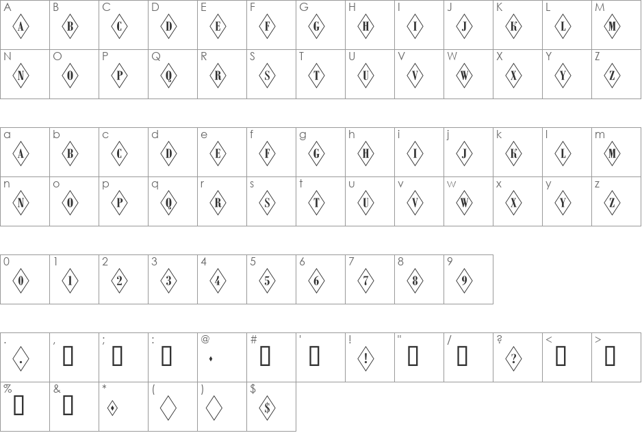 a_RombyOtl font character map preview