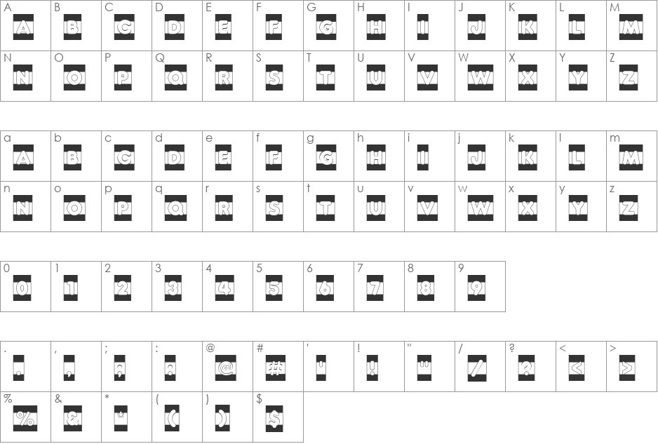 a_RunderCmB&W font character map preview