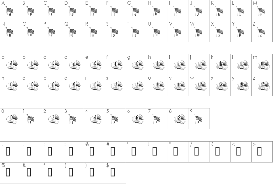 pf_flag_needs font character map preview
