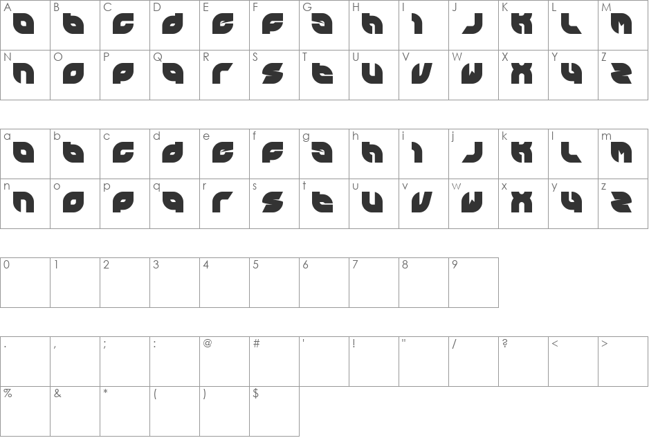picaae font character map preview