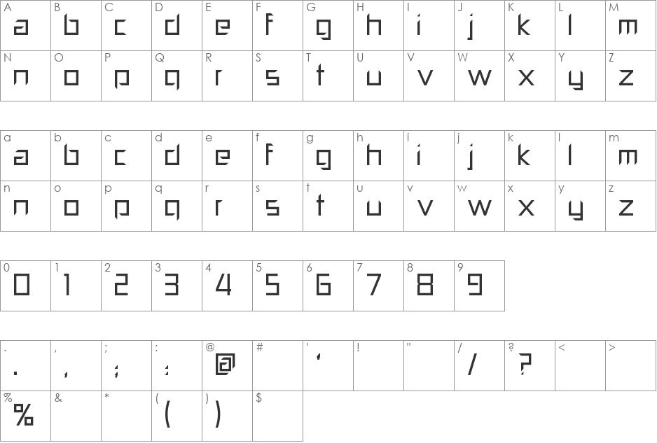 Pill Popper font character map preview