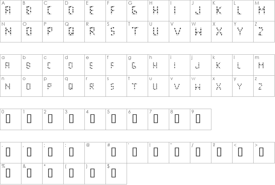 pills are good font character map preview