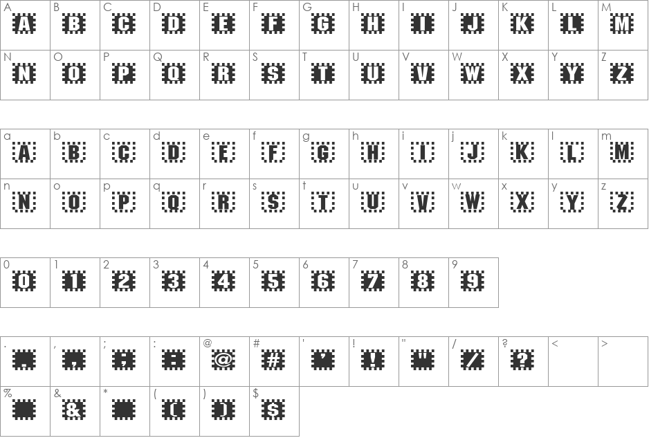 Play Diya font character map preview