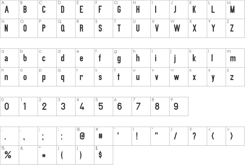 PreussischeIV44Ausgabe3 font character map preview