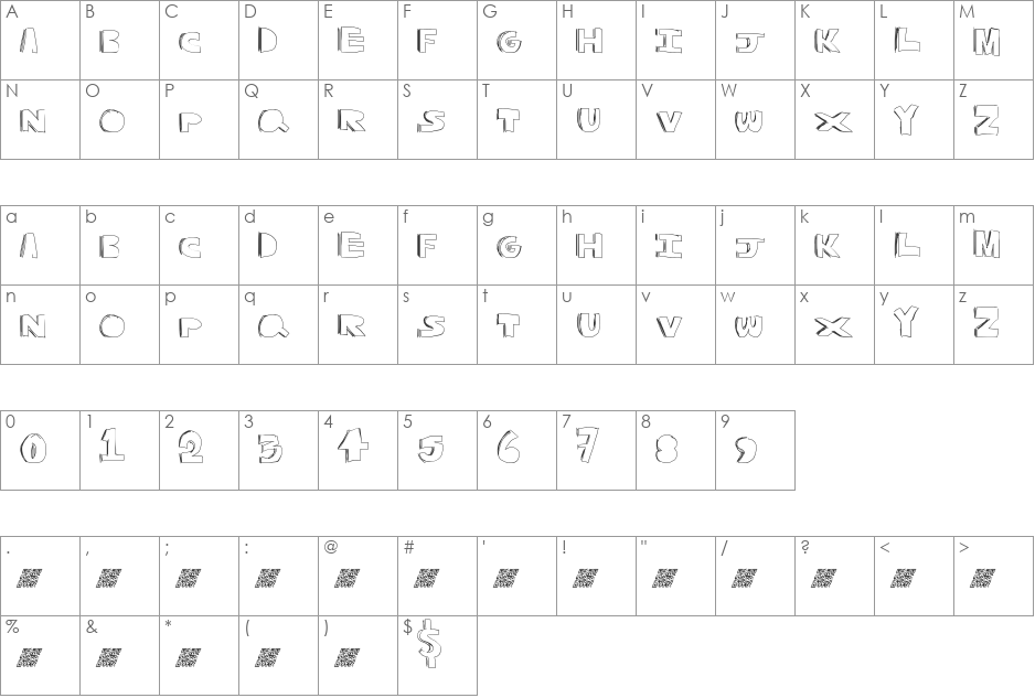 QualityControl font character map preview
