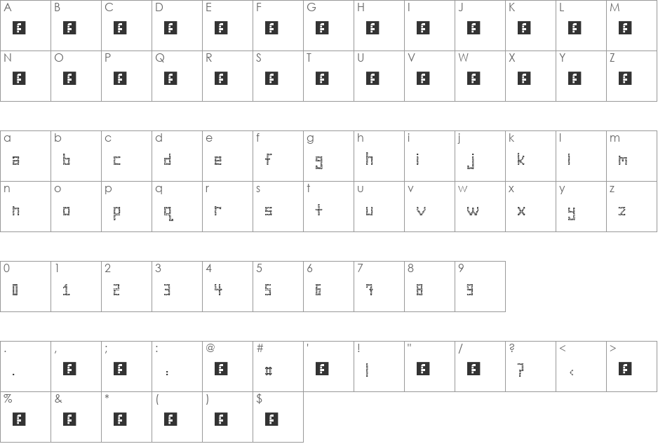 queue. font character map preview