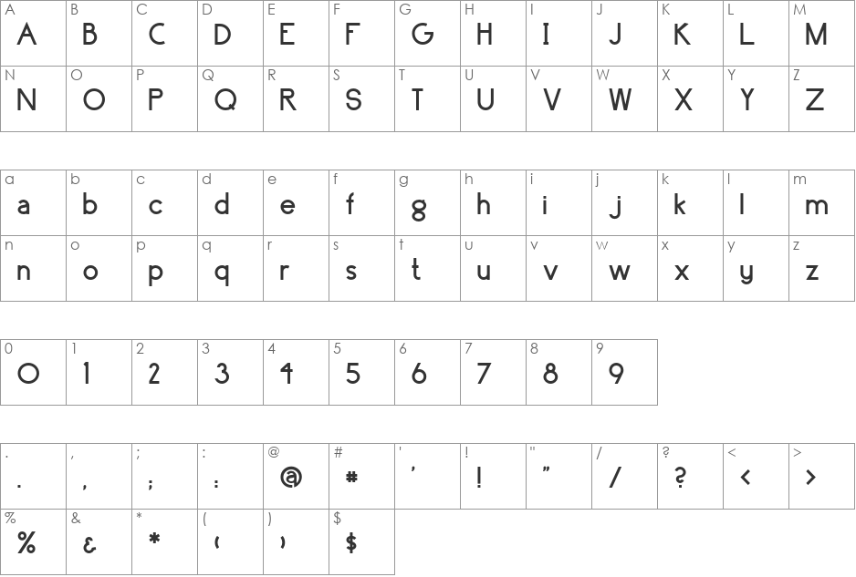 (_renaissance) font character map preview