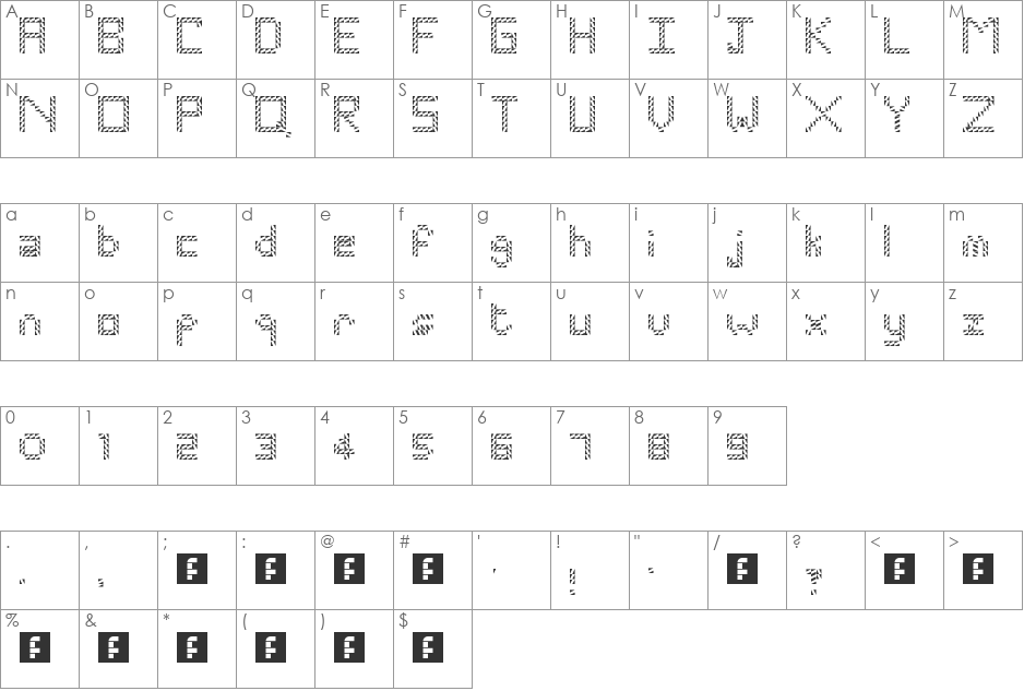 Rename font character map preview
