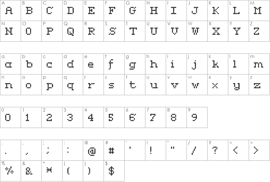 Rififi Serif font character map preview