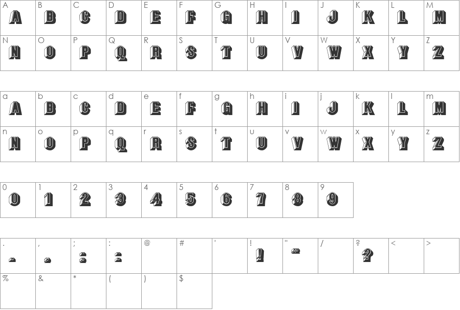 SavannahfatsPlain-Normal font character map preview