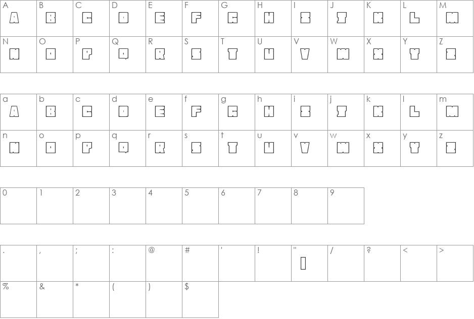 smart font character map preview