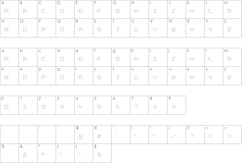snapix font character map preview