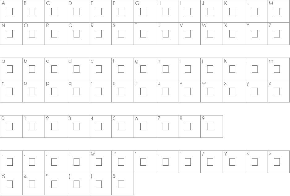 Baybayin Mangyan Hanubrush font character map preview