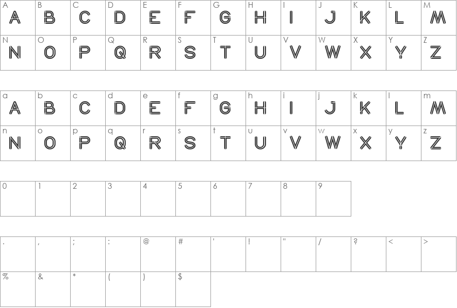 so this is it font character map preview