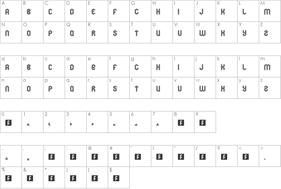 soma font character map preview