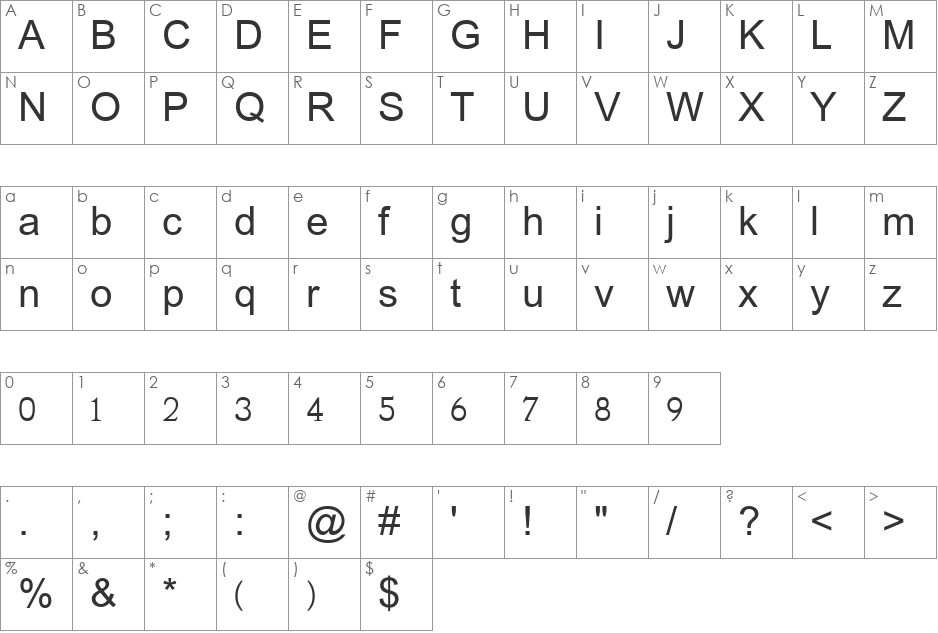 SPChveulebriviMT font character map preview