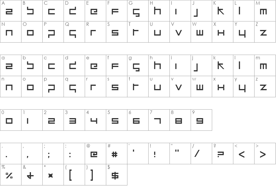 stitches font character map preview