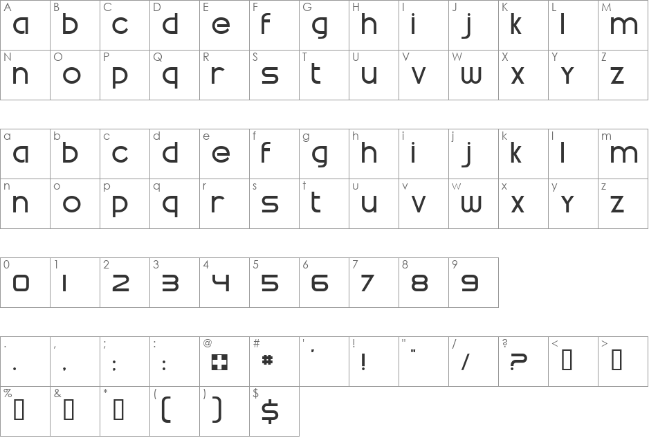 Swatch it font character map preview