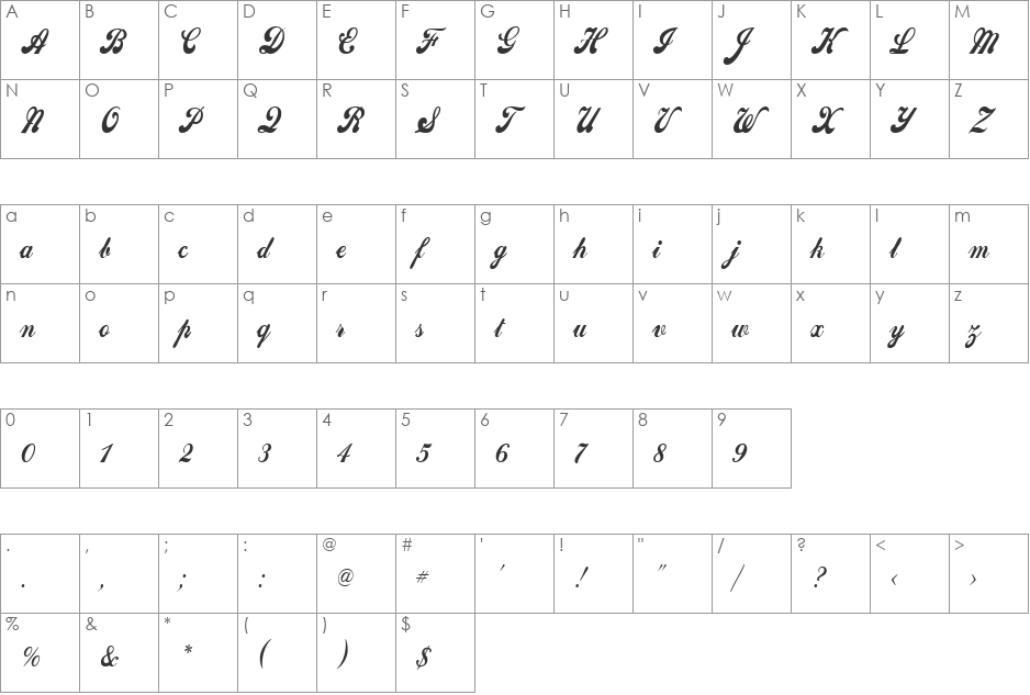Sweden-Condensed font character map preview