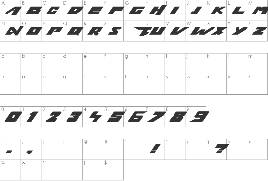 tekken 6 2 font character map preview
